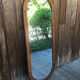 Miroir ovale en bois 148cm