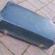 Old blue suitcase