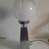 Vintage Murano Globe Chrome Lamp