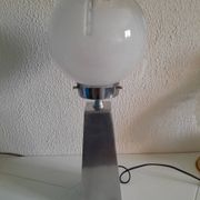 Vintage Murano Globe Chrome Lamp