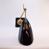 Large pair of vintage Italian wall light brass 1960 certified original edition, no copy