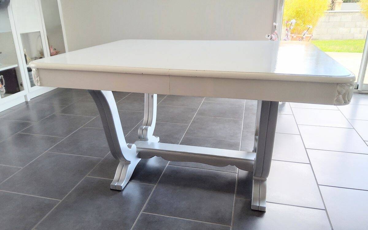 🏠 Antique Art Deco table - Solid wood