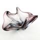 Sommerso bowl, mid-century modern, purple glass, Murano, Italy, 1950s