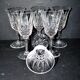 Set of 6 tarn water glasses in cut crystal from saint-louis diamond decor and points h17.5