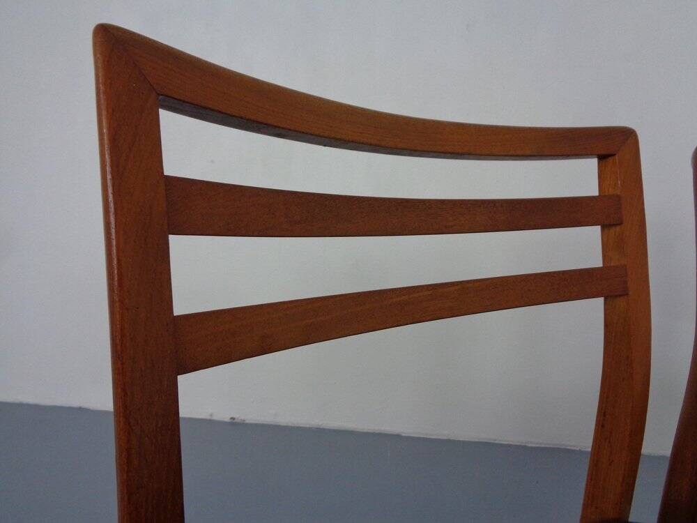 Danish Teak Dining Chairs, 1960s, Set of 4