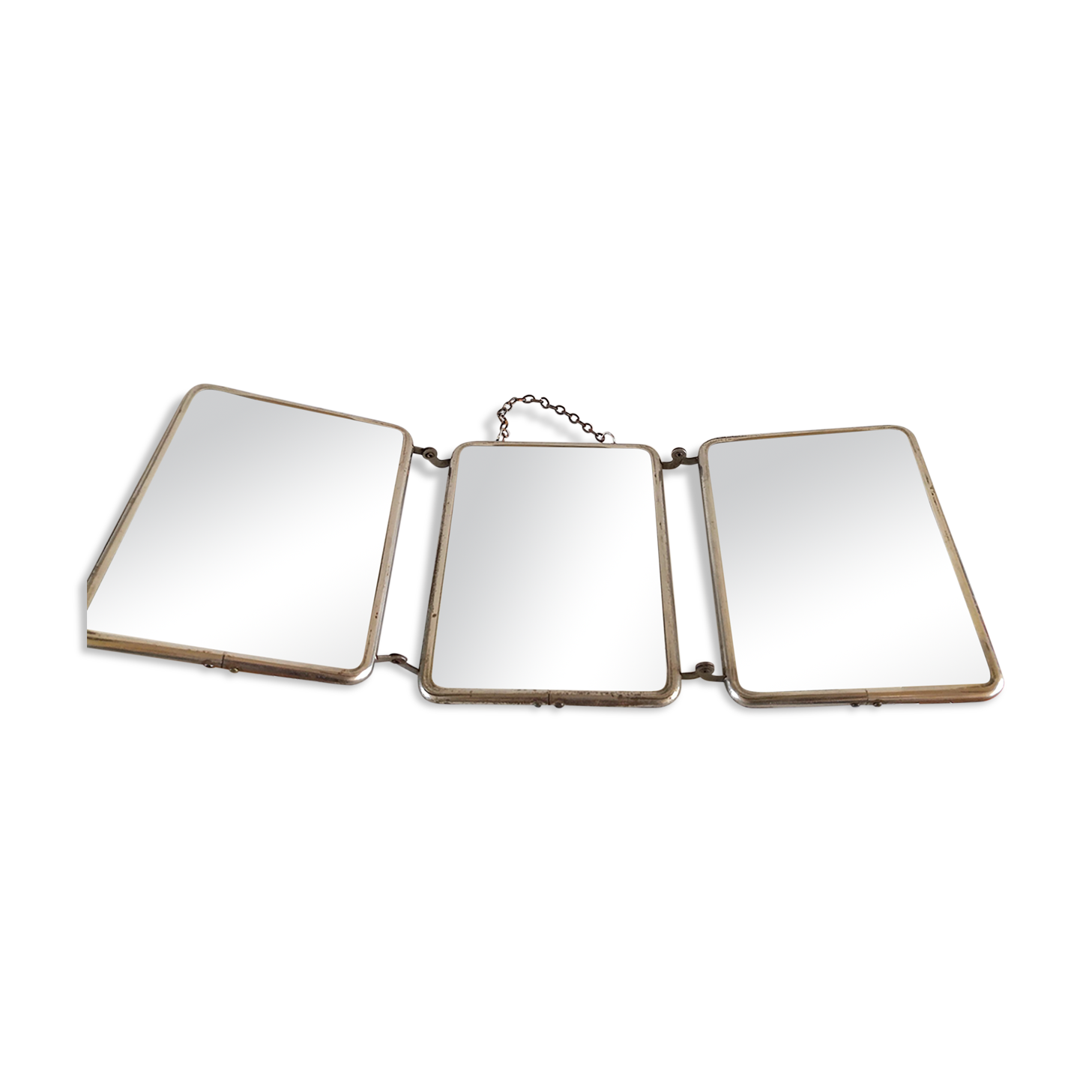 Triptych mirror of Barbier Mirclair design 60s