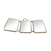 Triptych mirror of Barbier Mirclair design 60s