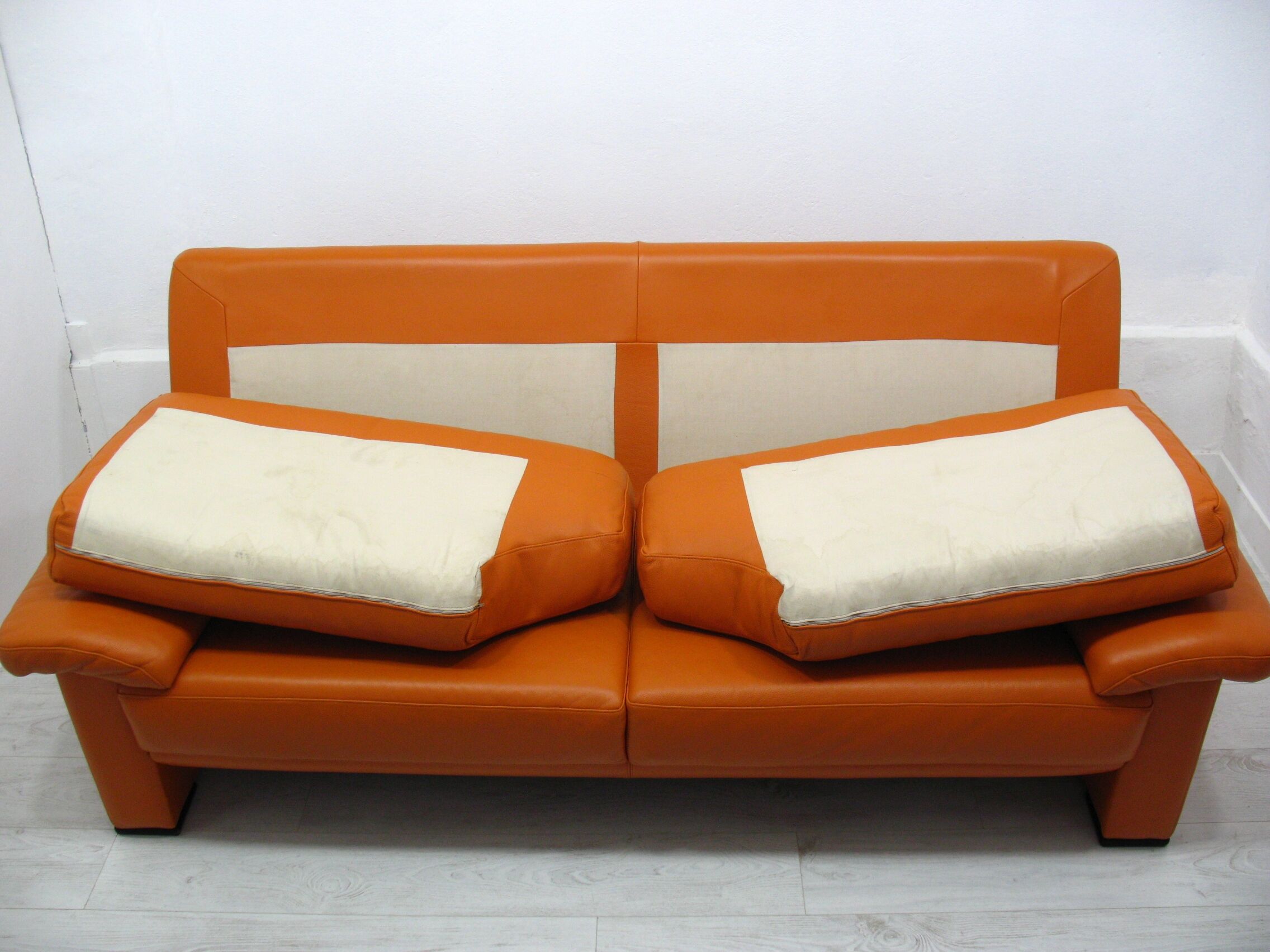 Leather sofa Willi Schillig 90s