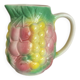 Pichet barbotine fruits