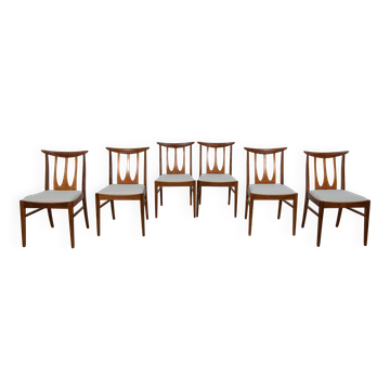 Brasilia Dining Chairs from G-Plan, 1960s, Set of 6