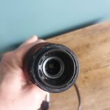 Turned wooden lamp base