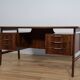 Mid-Century Model 75 Freestanding Teak Desk from Omann Jun, Denmark, 1950s