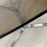 Table verre acier