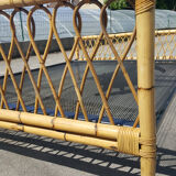 double bed bamboo and rattan vintage, years 60