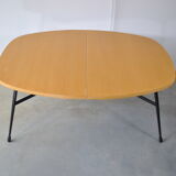 Liftable coffee table Smorrebrod 1960 in Teak