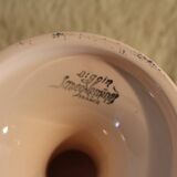 Powder pink fruit bowl-compotier from Digoin Sarreguemines