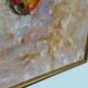 Huile sur toile originale suédoise – “Frukt” par Bente Bjerregaard – datée de 1989 – vintage et encadrée 59 × 70 cm