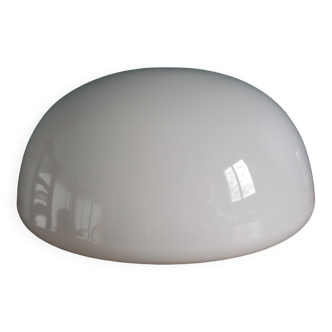 Half globe opaline ceiling light, diameter 20 cm, with base