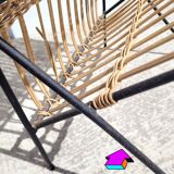 1960 rattan magazine harness triangular