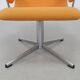 Fauteuil lounge vintage pivotant chromé 1960