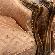 Paire de bergères de style Louis XV en bois narurel XX siècle
