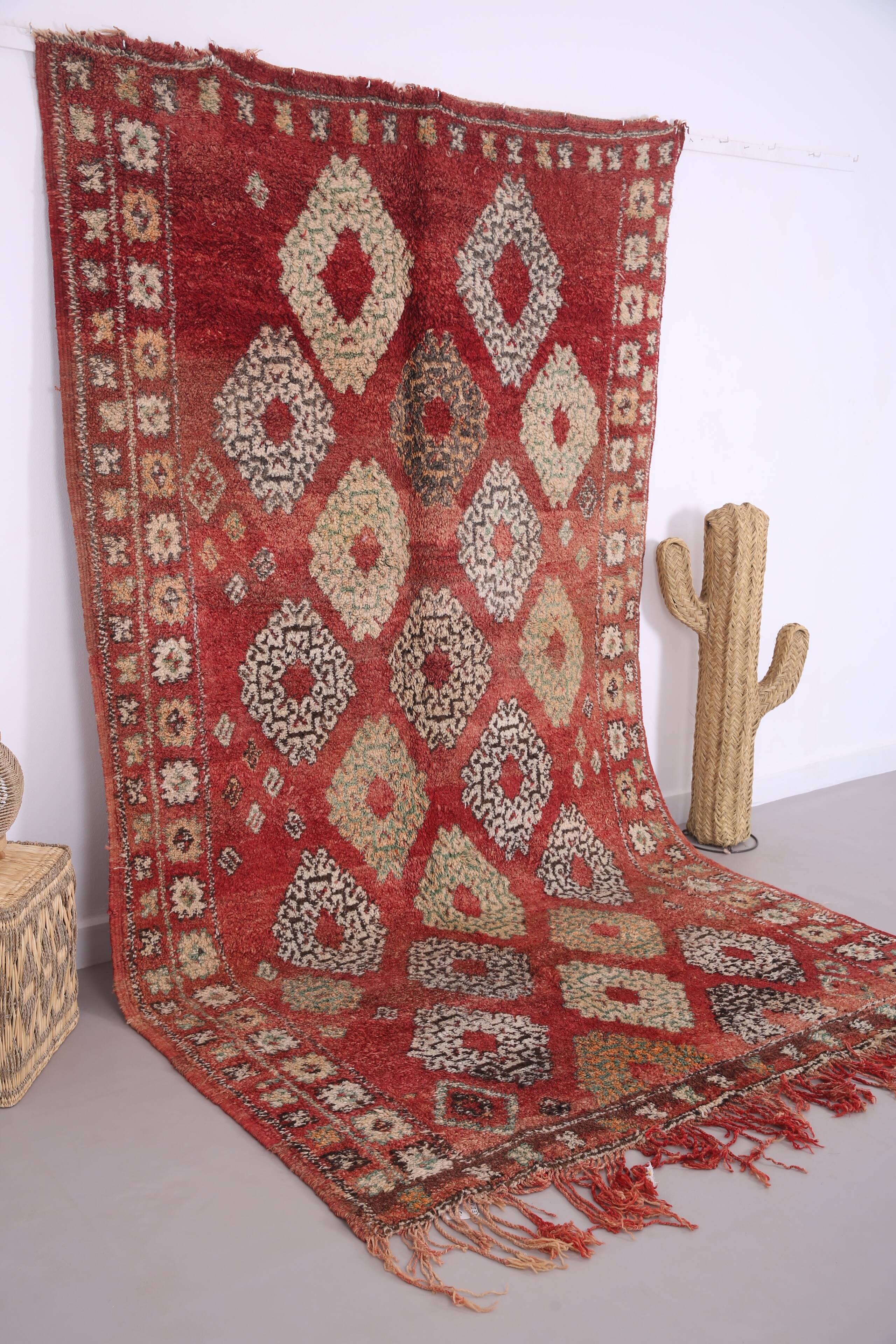 Vintage Moroccan Rug 179 x 305 cm - Berber Handmade Rug - Old Moroccan Rug