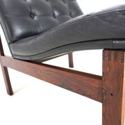 France & Son Set of 3 Modular Leather Armchairs by O. Gjerløv-Knudsen/T. Li