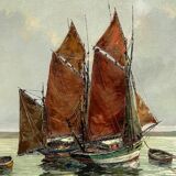 Albert Bern (1898-1968) "Seascape". Impressionism.