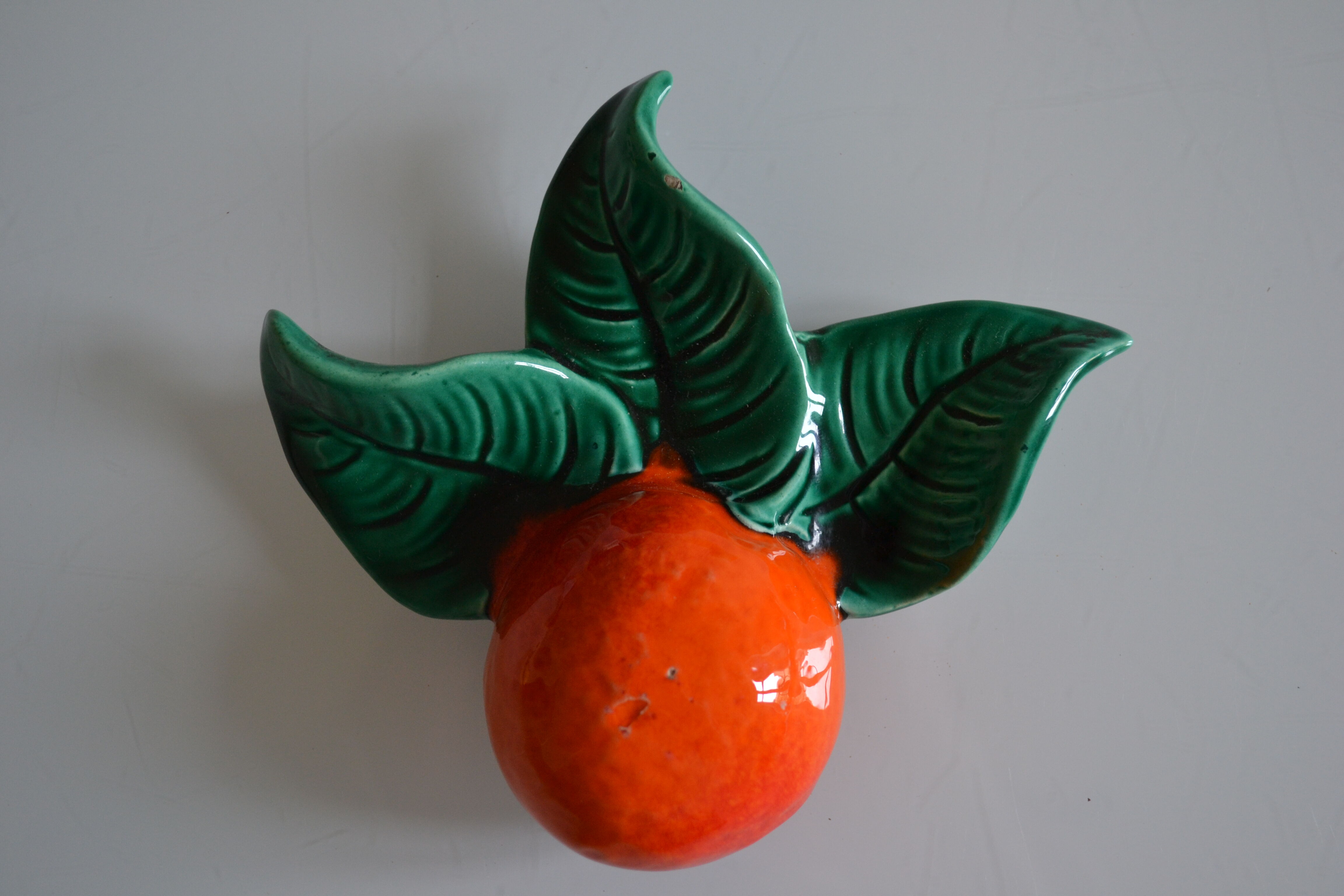 Orange in ceramic signs albert ferlay in vallauris around 1960
