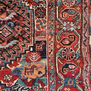 Ancient persian ghashghai carpet 130x182 cm