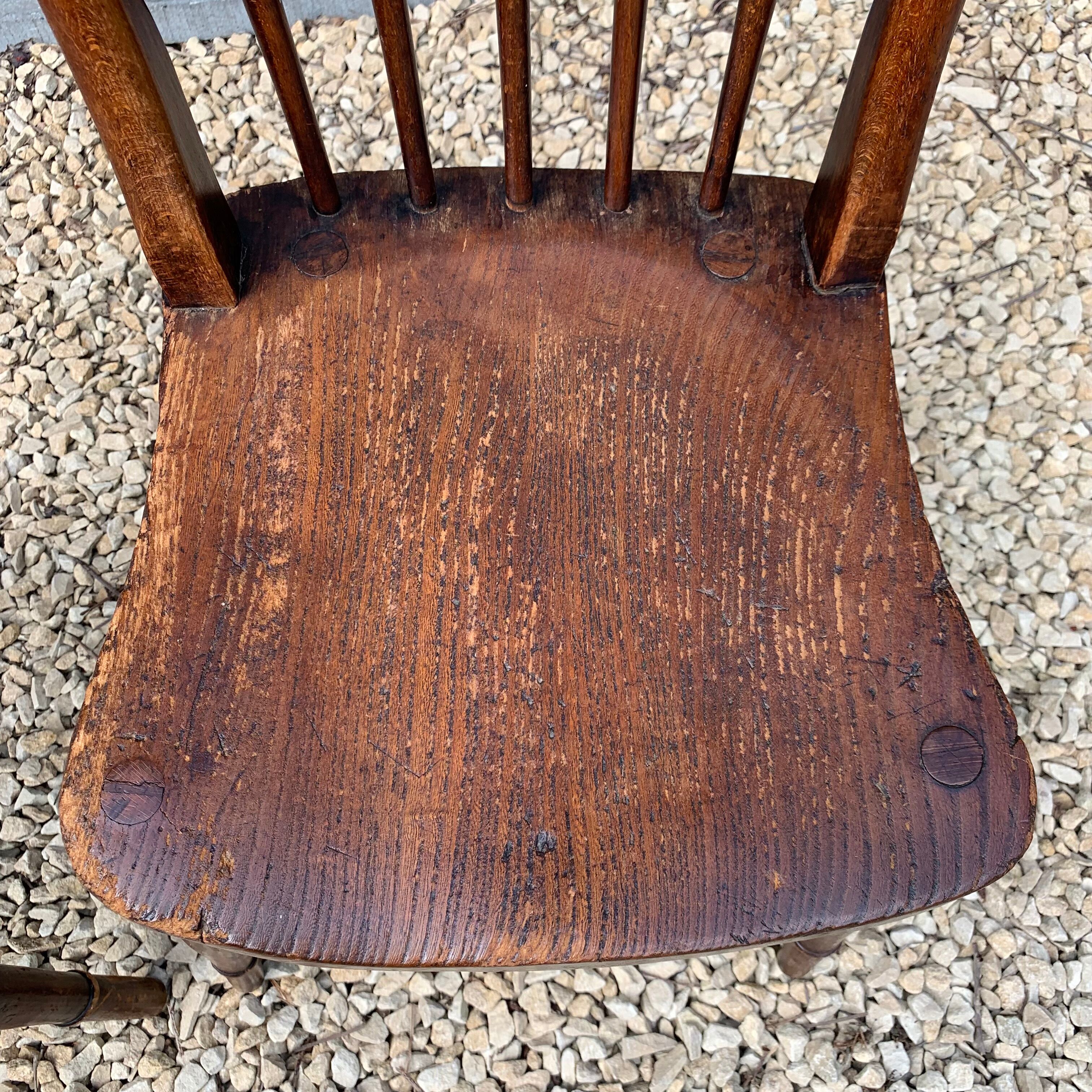 Pair of Windsor chairs stamped