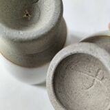 Two goblets on a pedestal Atelier Hurtault Puisaye