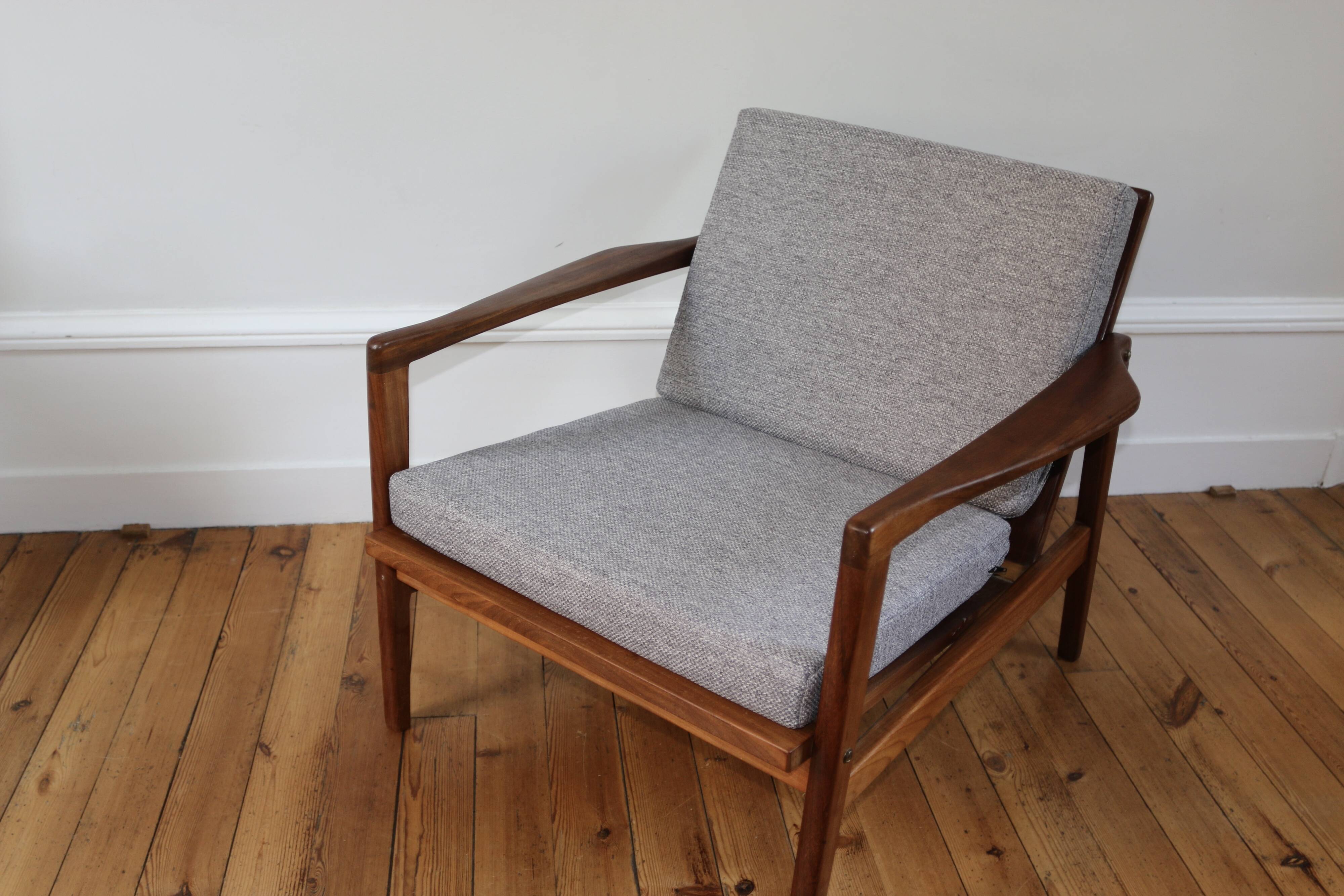 Fauteuil scandinave en teck, 1960