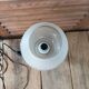 Bedside lamp sandblasted glass edging gilded art deco bronze gilded patinated dp 0423032