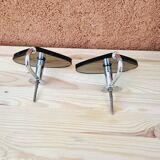 Smoked glass and chrome coat hooks