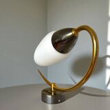 Minimalist white glass wall lamp