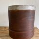 Poplar wood pot, circa 1900