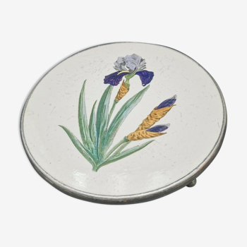 Dessous de plat ancien faience