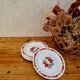 Set of 6 vintage Arcopal dessert plates