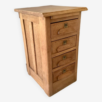 4-drawer business unit with retractable shelf