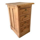 4-drawer business unit with retractable shelf