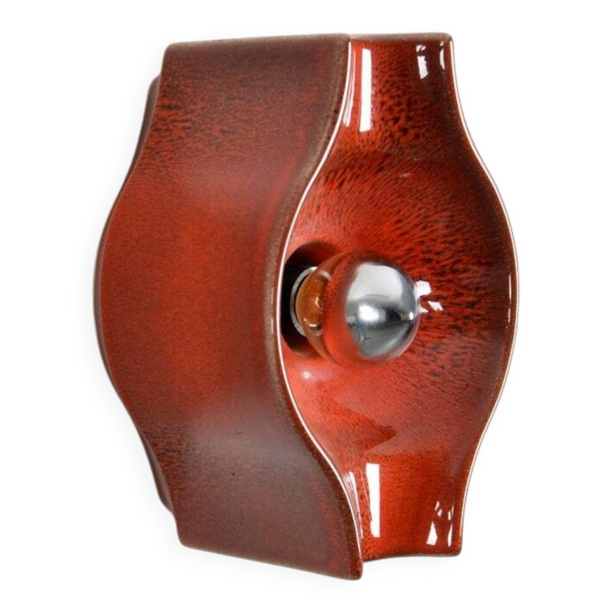 Space Age Fat Lava ceramic wall light by Cari Zalloni for Leola, 1970s