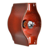 Space Age Fat Lava ceramic wall light by Cari Zalloni for Leola, 1970s