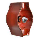 Space Age Fat Lava ceramic wall light by Cari Zalloni for Leola, 1970s