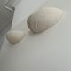 Pair of wall lamps in molded plaster France 1980