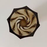 Smoked twisted vase