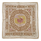Vintage hand-embroidered tablecloth 123x125 cm