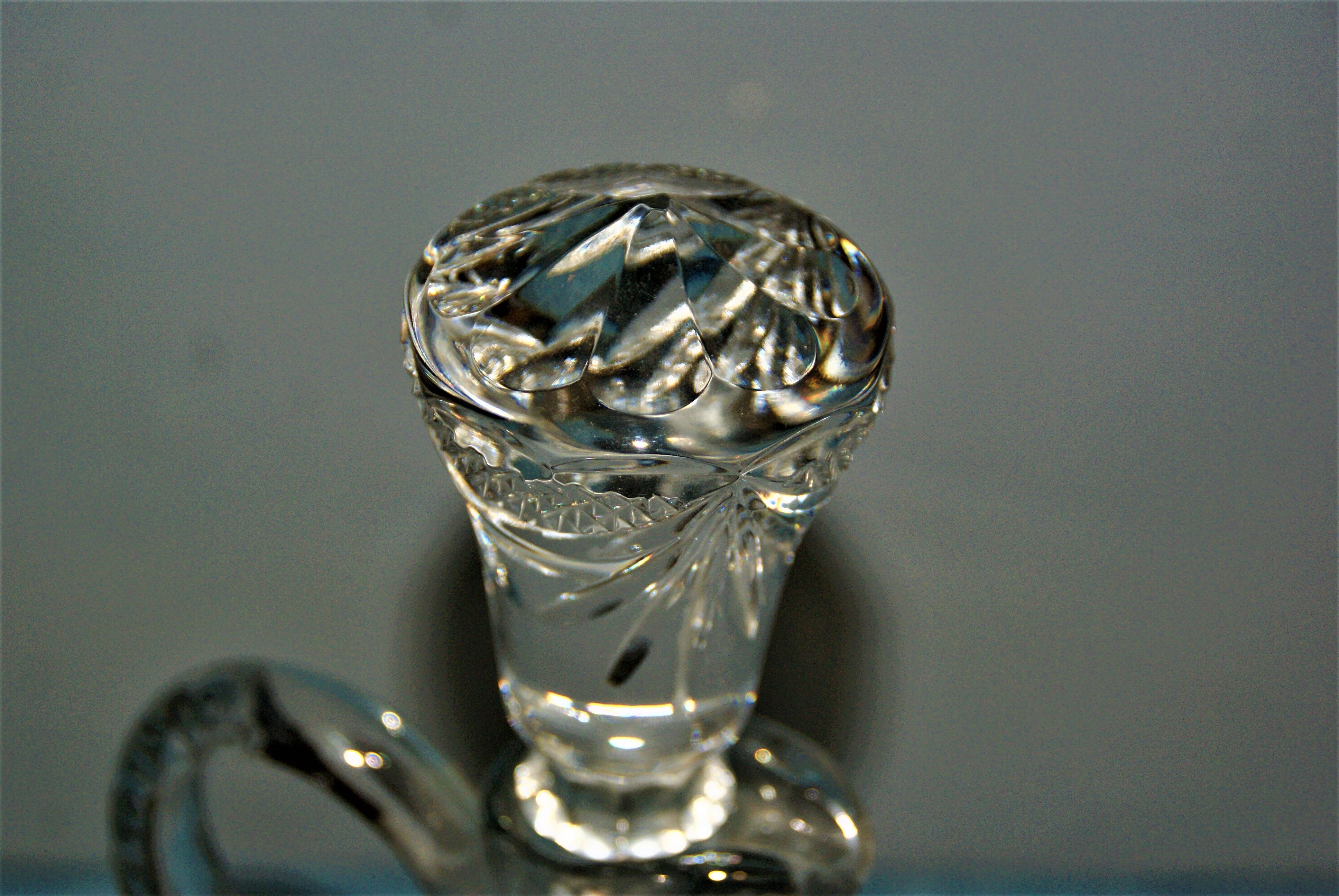 Carafe ewer for wine or water crystal cross of lorraine