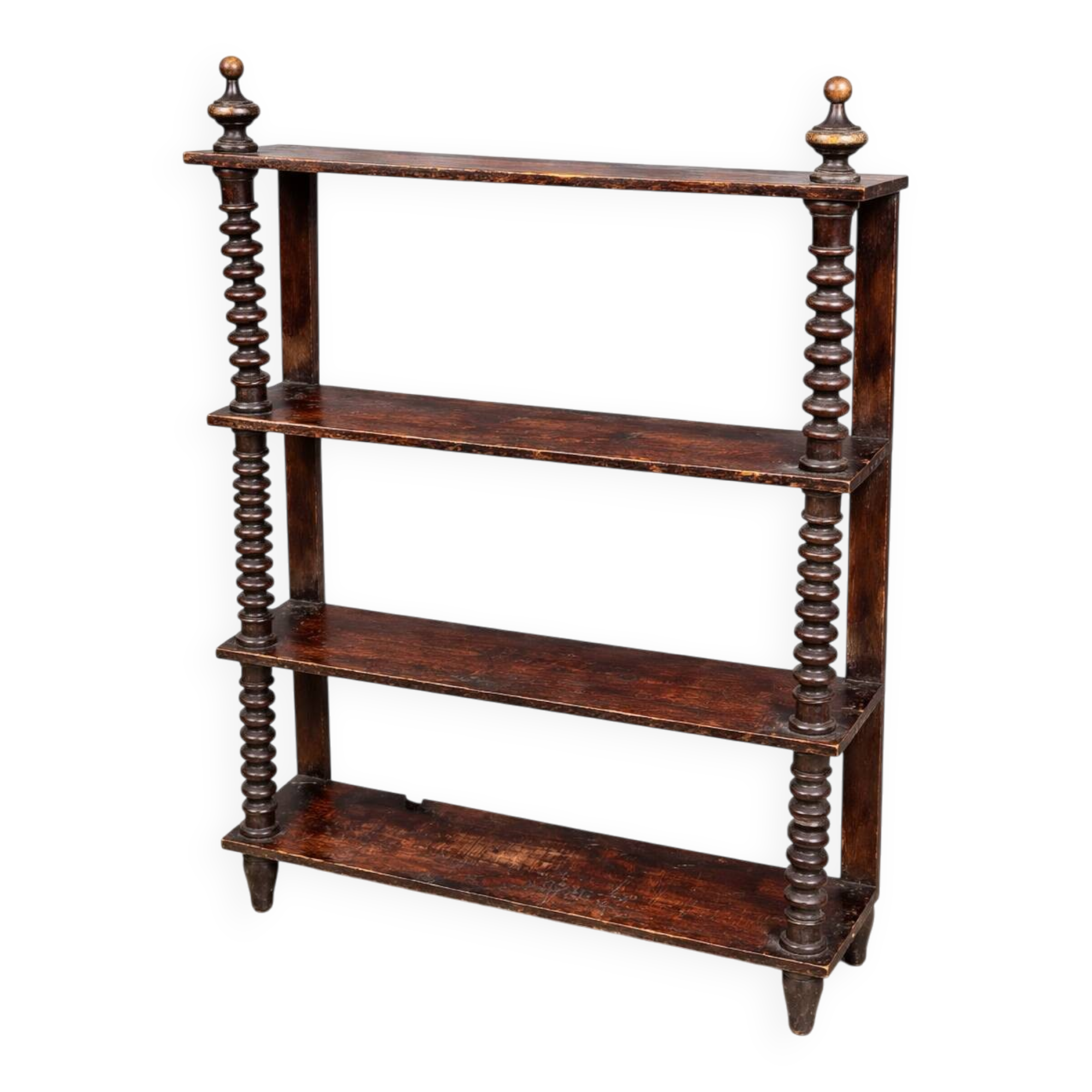Antique shelf with twisted columns – late 19th century