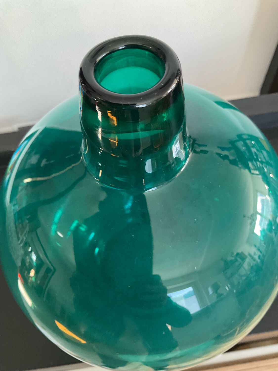 Vintage glass paste vase